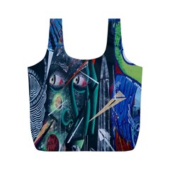 Graffiti Art Urban Design Paint Full Print Recycle Bags (m)  by Nexatart