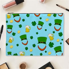 St  Patrick s Day Pattern Cosmetic Bag (xl) by Valentinaart