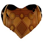 Mosaic The Elaborate Floor Pattern Of The Sydney Queen Victoria Building Large 19  Premium Heart Shape Cushions Back