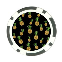 Pineapples Poker Chip Card Guard by Valentinaart