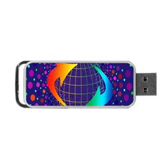 Recycling Arrows Circuit Portable Usb Flash (one Side) by Nexatart