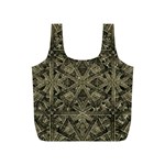 Futuristic Polygonal Full Print Recycle Bags (S)  Back
