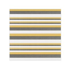 Textile Design Knit Tan White Small Satin Scarf (square) by Nexatart