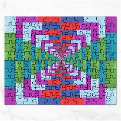 Texture Fabric Textile Jute Maze Rectangular Jigsaw Puzzl by Nexatart