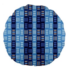 Textile Structure Texture Grid Large 18  Premium Flano Round Cushions by Nexatart