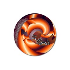 The Touch Digital Art Magnet 3  (round) by Nexatart