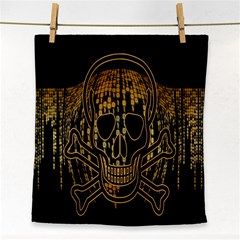 Virus Computer Encryption Trojan Face Towel by Nexatart