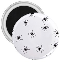 Animals Arachnophobia Seamless 3  Magnets by Amaryn4rt