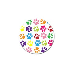 Paw Print Paw Prints Background Golf Ball Marker (4 Pack) by Amaryn4rt