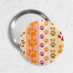 Paw Print Paw Prints Fun Background 2 25  Handbag Mirrors by Amaryn4rt