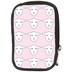 Sheep Wallpaper Pattern Pink Compact Camera Cases Front