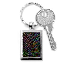Texture Colorful Abstract Pattern Key Chains (rectangle)  by Amaryn4rt