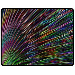 Texture Colorful Abstract Pattern Double Sided Fleece Blanket (medium)  by Amaryn4rt