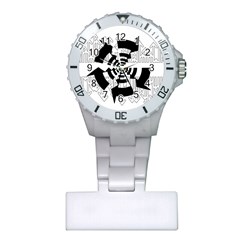 Arrows Top Below Circuit Parts Plastic Nurses Watch by Amaryn4rt