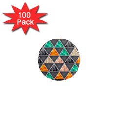 Abstract Geometric Triangle Shape 1  Mini Magnets (100 Pack)  by Amaryn4rt