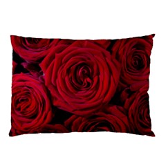 Roses Flowers Red Forest Bloom Pillow Case (two Sides) by Amaryn4rt