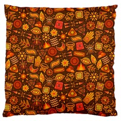 Pattern Background Ethnic Tribal Large Cushion Case (one Side) by Amaryn4rt