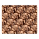 Snuggly Brown Fur Double Sided Flano Blanket (Large) Blanket Back