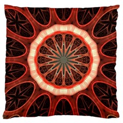 Circle Pattern Large Cushion Case (two Sides) by Amaryn4rt