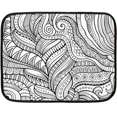 Zentangle Art Patterns Double Sided Fleece Blanket (mini)  by Amaryn4rt