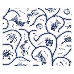 Fish Pattern Double Sided Flano Blanket (small)  by Simbadda