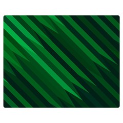 Abstract Blue Stripe Pattern Background Double Sided Flano Blanket (medium)  by Simbadda