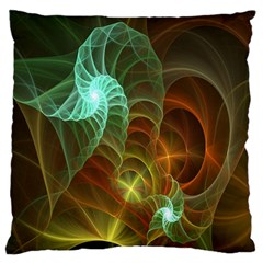 Art Shell Spirals Texture Standard Flano Cushion Case (two Sides) by Simbadda