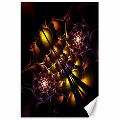 Art Design Image Oily Spirals Texture Canvas 24  X 36  by Simbadda