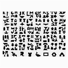 Anchor Puzzle Booklet Pages All Black Large Glasses Cloth (2-side) by Simbadda