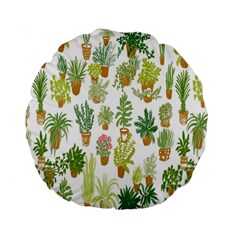 Flowers Pattern Standard 15  Premium Round Cushions by Simbadda
