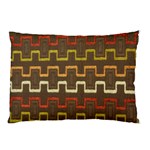 Fabric Texture Vintage Retro 70s Zig Zag Pattern Pillow Case 26.62 x18.9  Pillow Case