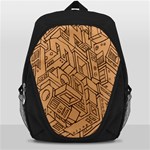 Mechanical Tech Pattern Backpack Bag Front