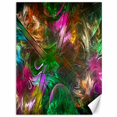 Fractal Texture Abstract Messy Light Color Swirl Bright Canvas 36  X 48   by Simbadda