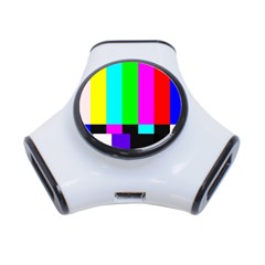 Color Bars & Tones 3-port Usb Hub by Simbadda