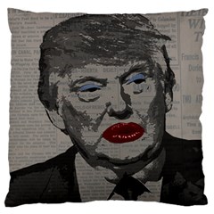Transgender President    Large Flano Cushion Case (one Side) by Valentinaart