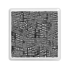 Recursive Subdivision Between 5 Source Lines Screen Black Memory Card Reader (square)  by Simbadda