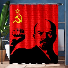Lenin  Shower Curtain 60  X 72  (medium)  by Valentinaart