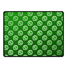 Whatsapp Logo Pattern Fleece Blanket (small) by Simbadda