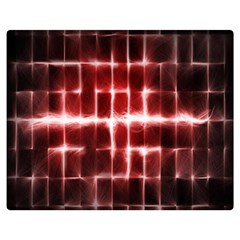 Electric Lines Pattern Double Sided Flano Blanket (medium)  by Simbadda