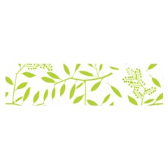 Leaves Pattern Seamless Satin Scarf (oblong) by Simbadda