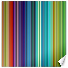 Color Stripes Canvas 20  X 20   by Simbadda