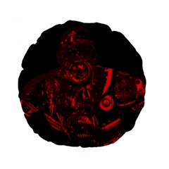 Warrior - Red Standard 15  Premium Flano Round Cushions by Valentinaart