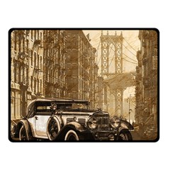 Vintage Old Car Fleece Blanket (small) by Valentinaart