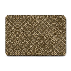 Wooden Ornamented Pattern Small Doormat  by dflcprints