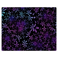 Retro Flower Pattern Design Batik Double Sided Flano Blanket (medium)  by Simbadda