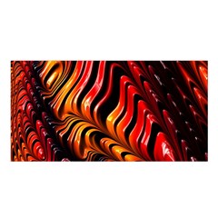 Fractal Mathematics Abstract Satin Shawl by Simbadda