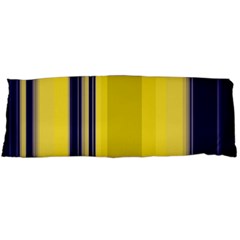 Yellow Blue Background Stripes Body Pillow Case (dakimakura) by Simbadda