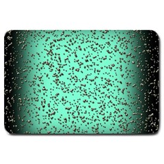 Grunge Rain Frame Large Doormat  by Simbadda