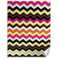Colorful Chevron Pattern Stripes Pattern Canvas 18  X 24   by Simbadda