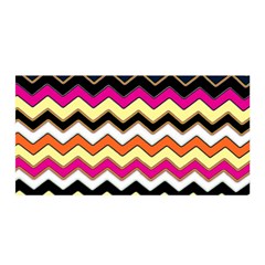 Colorful Chevron Pattern Stripes Pattern Satin Wrap by Simbadda